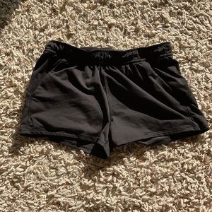 Black athletic shorts